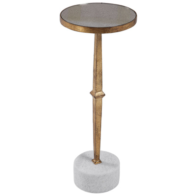 Uttermost Accent Tables, gold, Whitesnow, 