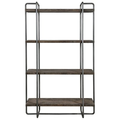 Shelves and Bookcases Uttermost Stilo BOAT WOOD PLYWOOD STEEL Exhibiting An Urban Industrial Accent Furniture 24970 792977249703 Etagere Etagere 