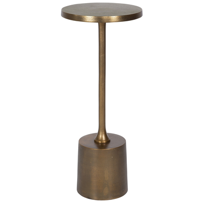 Accent Tables Uttermost Sanaga ALUMINUM Minimalist In Style With A Chu Accent Furniture 25061 792977250617 Accent & End Tables Gold Metal Tables metal aluminum ir 