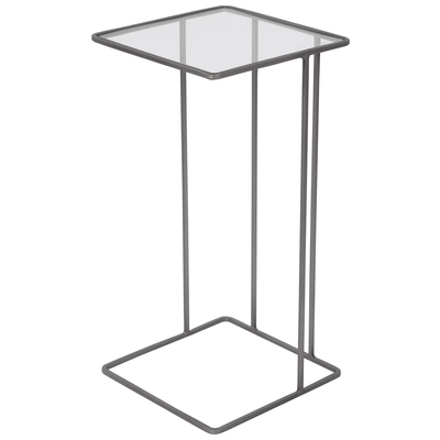 Accent Tables Uttermost Cadmus IRON GLASS Minimally Designed With Versat Accent Furniture 25122 792977251225 Accent & End Tables Glass Tables glassMetal Tables 