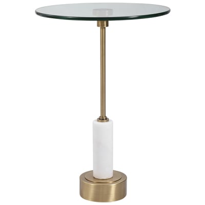 Accent Tables Uttermost Portsmouth Iron+Marble+Glass Elegant And Sophisticated Thi Accent Furniture 25130 792977251300 Accent & End Tables Glass Tables glassMetal Tables 