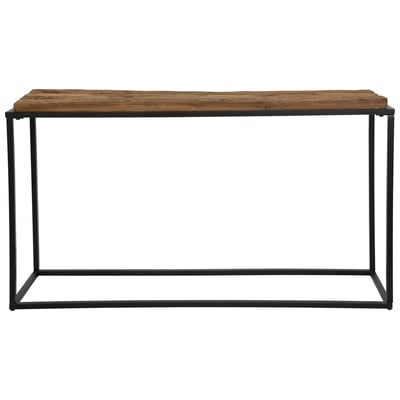 Accent Tables Uttermost Holston RECLAIMED WOOD IRON This Rustic Console Features A Accent Furniture 25156 792977251560 Console & Sofa Tables Metal Tables metal aluminum ir 