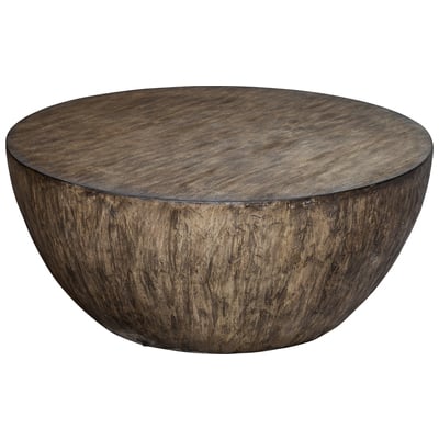 Uttermost Coffee Tables, Round, Resin,Wood,Plywood,Hardwoods,MDF,MINDI VENEERS WITH POPLAT SOLLIDS OVER MDFCORES, MDF CARB PHASE  2 WITH JAVAWOOD AND RESIN, Accent Furniture, Cocktail & Coffee Tables, 792977254332, 25433,Standard (14 - 22 in.)