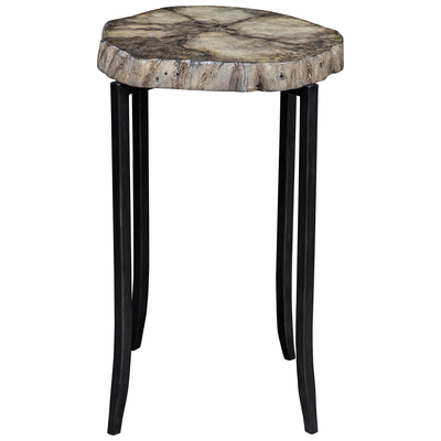 Accent Tables Uttermost Stiles SUAR WOOD WITH METAL This Rustic Modern Accent Tabl Accent Furniture 25486 792977254868 Accent & End Tables Metal Tables metal aluminum ir 