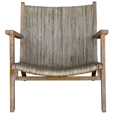 Chairs Uttermost Aegea MANGO WOOD WITH RATTAN WEAVING Inspired By Casual Coastal Sty Accent Furniture 25490 792977254905 Accent Chairs & Armchairs Beige Cream beige ivory sand n Accent Chairs Accent 