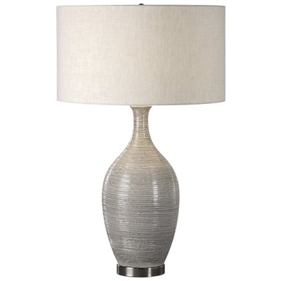 Table Lamps Uttermost Dinah Ceramic&Iron This Ceramic Base Features A C Lamps 27518 792977804384 Gray Textured Table Lamp Beige Cream beige ivory sand n TABLE Blown Glass Crystal Cement L Complete Vanity Sets 
