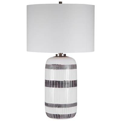 Table Lamps Uttermost Granger Ceramic iron fabric Add A Touch Of Lodge Style To Lamps 28353-1 792977283530 Striped Table Lamp Brown sableWhite snow TABLE Blown Glass Crystal Cement L 