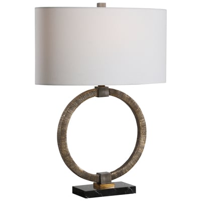 Table Lamps Uttermost Relic RESIN MARBLE IRON FABRIC Inspired By Tribal And Bohemia Lamps 28371-1 792977283714 Aged Gold Table Lamp Black ebonyGold White snow TABLE Blown Glass Crystal Cement L 