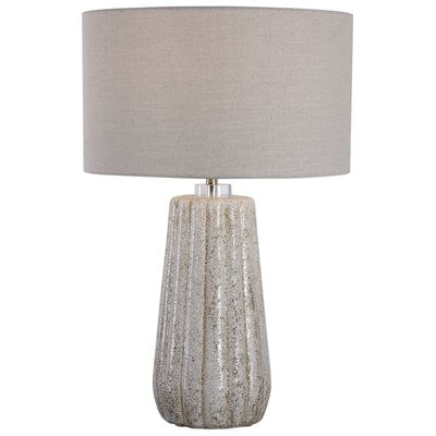 Table Lamps Uttermost Pikes Ceramic Steel Crystal This Ceramic Table Lamp Featur Lamps 28391-1 792977283912 Stone-Ivory Table Lamp Cream beige ivory sand nudeGra TABLE Blown Glass Crystal Cement L 
