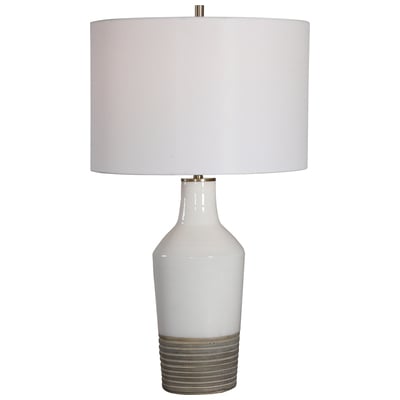 Uttermost Table Lamps, White,snow, TABLE, Blown Glass, Crystal,Brass,Cement, Linen, Metal,Ceramic,Cork, Glass,Crystal,Fabric,Faux Alabaster Composite, Metal,Glass,Hand-formed Glass, Metal,Handmade Ceramic, Cry