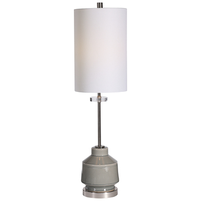 Uttermost Table Lamps, Gray,GreyWhite,snow, Buffet, Blown Glass, Crystal,Cement, Linen, Metal,Ceramic,Cork, Glass,Crystal,Fabric,Faux Alabaster Composite, Metal,Glass,Hand-formed Glass, Metal,Handmade Ceramic, CrystalIron,Aluminum,Cast Iron,Casting I
