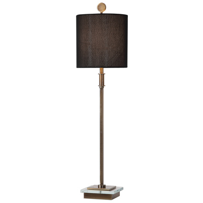 Uttermost Table Lamps, Black,ebony, Modern,Modern, Contemporary,TABLE, Blown Glass, Crystal,Brass,Cement, Linen, Metal,Cork, Glass,Crystal,Fabric,Faux Alabaster Composite, Metal,Glass,Hand-formed Glass, Metal