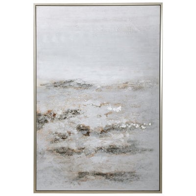 Wall Art Uttermost Open Plain Canvas Pine Wood PS Moulding Silver Gallery Frame Brown T Art 32278 792977322789 Abstract Art Bluenavytealturquioseindigoaqu Abstract Paintings Painting oil hand pa 