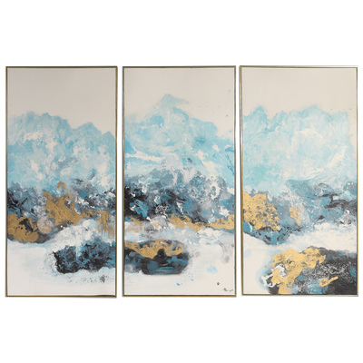 Wall Art Uttermost Crashing Waves FIR CANVAS Gallery Frame In Gold With Bla Art 34370 792977343708 Abstract Art BlackebonyBluenavytealturquios Abstract Sea Beach marine shel Paintings Painting oil hand pa 