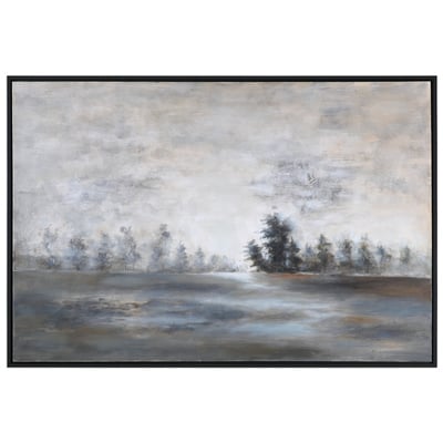 Wall Art Uttermost Evening Mist PINE CANVAS ACRYLIC Hand Painted Canvas Over A Woo Art 35344 792977353448 Landscape Art BlackebonyGrayGrey Landscape country Paintings Painting oil hand pa Complete Vanity Sets 