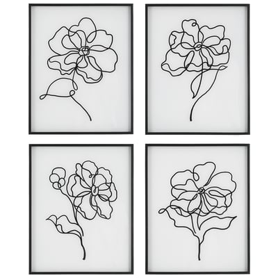 Uttermost Wall Art, Floral,flower,flowers,bloom,blooming,orchid,rose,tulip,succulent,leaf,leaves, Metal Art,metal,ironPrints,Print,printed,acrylic picture, IRON, GLASS, MDF, Art, Floral Prints, 792977414309, 41430