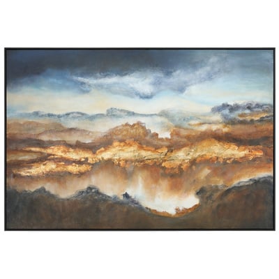 Wall Art Uttermost Valley Of Light CANVAS PINE WOOD ACRYLIC Hand Painted Canvas Over Woode Art 51301 792977513019 Landscape Art Blackebony Landscape country Paintings Painting oil hand pa 