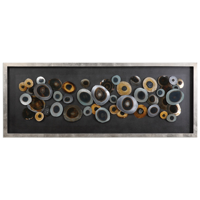 Boxes and Bookends Uttermost Discs MDF GLASS IRON ACRYLIC Overlapping Blow Torched Iron Alternative Wall Decor 04058 792977040584 Shadow Box / Wall Art BrownsableGoldSilver Bookends BookendBox BoxesShado Complete Vanity Sets 