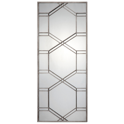 Uttermost Mirrors, Silver, Horizontal and Vertical,Horizontal,Vertical, Complete Vanity Sets, IRON, Mirrors, Silver Leaner Mirror, 792977090688, 09068