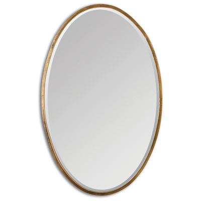 Mirrors Uttermost Herleva Oval METAL Metal Frame Finished In A Heav Mirrors 12894 792977128947 Gold Oval Mirrors Gold Oval Horizontal and Vertical Horizo Complete Vanity Sets 