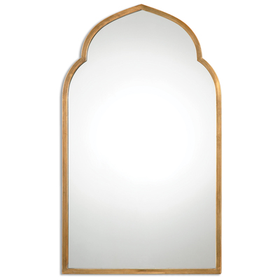 Mirrors Uttermost Kenitra METAL Metal Frame Finished In A Rich Mirrors 12907 792977129074 Gold Arch Mirrors Gold Arch Complete Vanity Sets 