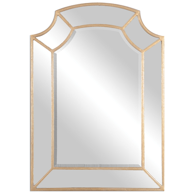 Mirrors Uttermost Francoli METAL Hand Forged Metal Finished In Mirrors 12929 792977129296 Gold Metal Arch Mirrors Gold Arch Complete Vanity Sets 