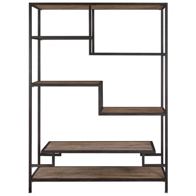 Shelves and Bookcases Uttermost Sherwin Recycled Pine +iron This Six-shelf Design Offers F Accent Furniture 24682 792977246825 Etagere Blackebony Etagere Shelf Shelving Complete Vanity Sets 