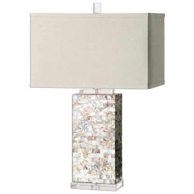 Table Lamps Uttermost Aden STEEL SHELL CRYSTAL RESIN L Layered Capiz Shell Tiles Acce Lamps 27026-1 792977822180 Capiz Shell Lamps Beige Cream beige ivory sand n Billy Moon TABLE Blown Glass Crystal Cement L Complete Vanity Sets 