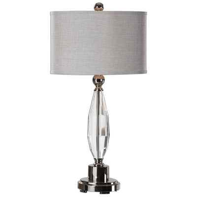 Uttermost Table Lamps, Gray,Grey, David Frisch,TABLE, Blown Glass, Crystal,Cement, Linen, Metal,Cork, Glass,Crystal,Fabric,Faux Alabaster Composite, Metal,Glass,Hand-formed Glass, Metal,Handmade Ceramic, CrystalIron,Aluminum,Cast Iron,Casting Iron,Me