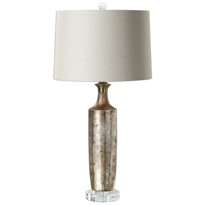 Table Lamps Uttermost Valdieri Crystal metal ceramic fabric Textured Ceramic Base Finished Lamps 27094-1 792977822678 Metallic Bronze Lamps Beige Cream beige ivory sand n Jim Parsons TABLE Blown Glass Crystal Cement L Complete Vanity Sets 