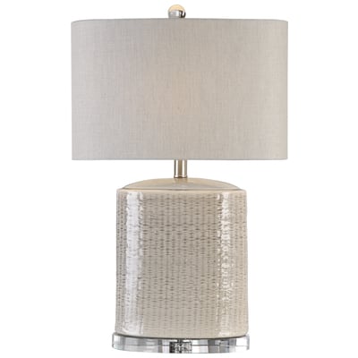 Table Lamps Uttermost Modica High Temperature Ceramic/Cryst Textured Oval Ceramic Base Fi Lamps 27231-1 792977812495 Taupe Ceramic Lamp Beige Cream beige ivory sand n Jim Parsons TABLE Blown Glass Crystal Cement L Complete Vanity Sets 
