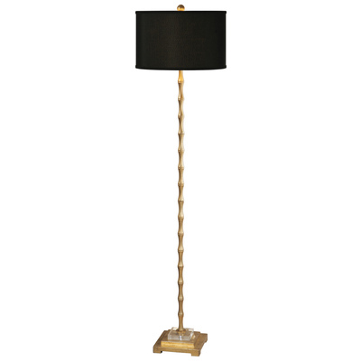 Floor Lamps Uttermost Quindici METAL CRYSTAL FABRIC Metal Bamboo Finished In A Lig Lamps 28598-1 792977285985 Metal Bamboo Floor Lamps Black ebonyGold Carolyn Kinder FLOOR Bamboo Crystal IRON Stainless Complete Vanity Sets 