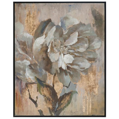 Wall Art Uttermost Dazzling Frame Is Black Satin Finish Ar 35330 792977353301 Floral Art BlackebonyGold Floral flower flowers bloom bl Paintings Painting oil hand pa Complete Vanity Sets 
