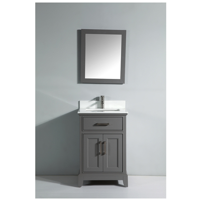 Bathroom Vanities Vanity Art Gray VA1024G 728028403404 Single Sink Vanities Under 30 With Top and Sink 25 