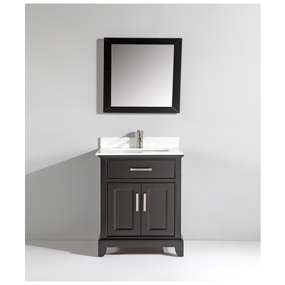 Vanity Art Bathroom Vanities, Single Sink Vanities, Under 30, With Top and Sink, Espresso, 728028403602, VA1030E