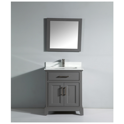 Bathroom Vanities Vanity Art Gray VA1030G 728028403701 Single Sink Vanities Under 30 With Top and Sink 25 