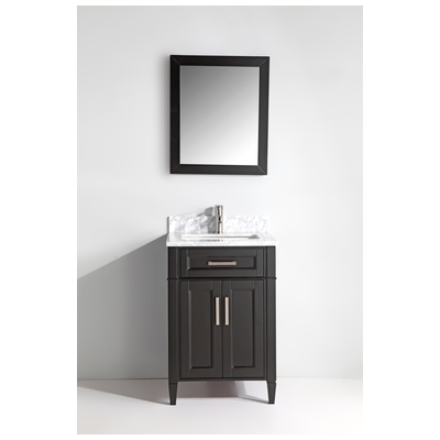 Vanity Art Bathroom Vanities, Single Sink Vanities, Under 30, With Top and Sink, Espresso, 728028402186, VA2024-E