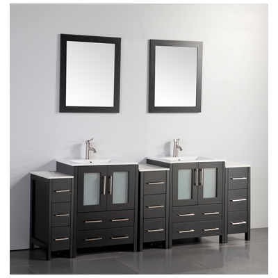 Vanity Art Bathroom Vanities, Double Sink Vanities, 70-90, Espresso, 728028403541, VA3024-84E
