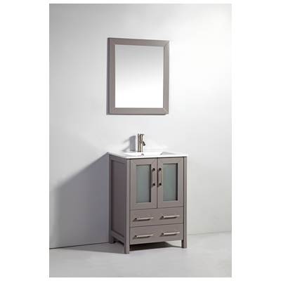 Bathroom Vanities Vanity Art Gray VA3024G Single Sink Vanities Under 30 25 