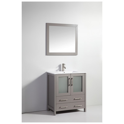 Bathroom Vanities Vanity Art Gray VA3030G Single Sink Vanities Under 30 25 