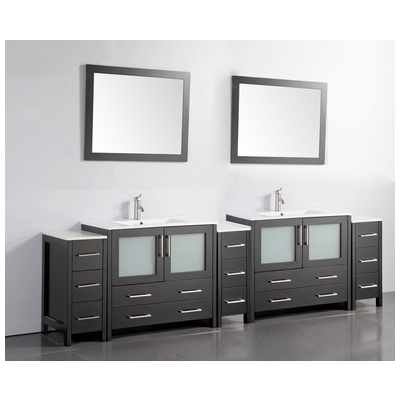 Bathroom Vanities Vanity Art Espresso VA3036-108E 728028403572 Double Sink Vanities Over 90 25 
