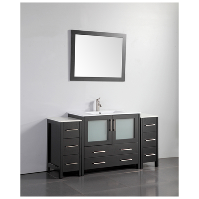 Bathroom Vanities Vanity Art Espresso VA3036-60E 728028403275 Single Sink Vanities 50-70 25 