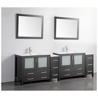 Bathroom Vanities Vanity Art Espresso VA3036-96E 728028403473 Double Sink Vanities Over 90 25 
