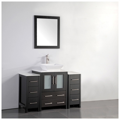 Vanity Art Bathroom Vanities, Single Sink Vanities, 40-50, Espresso, VA3124-48E