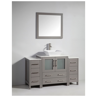 Bathroom Vanities Vanity Art Gray VA3130-54G Single Sink Vanities 50-70 25 