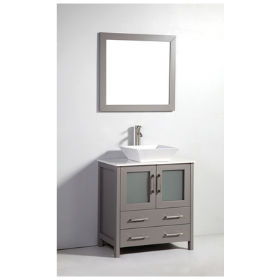 Bathroom Vanities Vanity Art Gray VA3130G Single Sink Vanities Under 30 25 