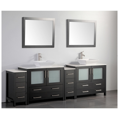 Vanity Art Bathroom Vanities, Double Sink Vanities, Over 90, Espresso, VA3136-96E