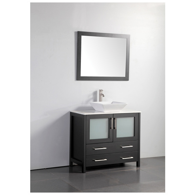 Vanity Art Bathroom Vanities, Single Sink Vanities, 30-40, Espresso, VA3136E