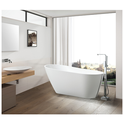 Free Standing Bath Tubs Vanity Art VA6522 728028402940 Acrylic Chrome 
