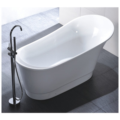 Free Standing Bath Tubs Vanity Art VA6803 728028401974 Acrylic Chrome 